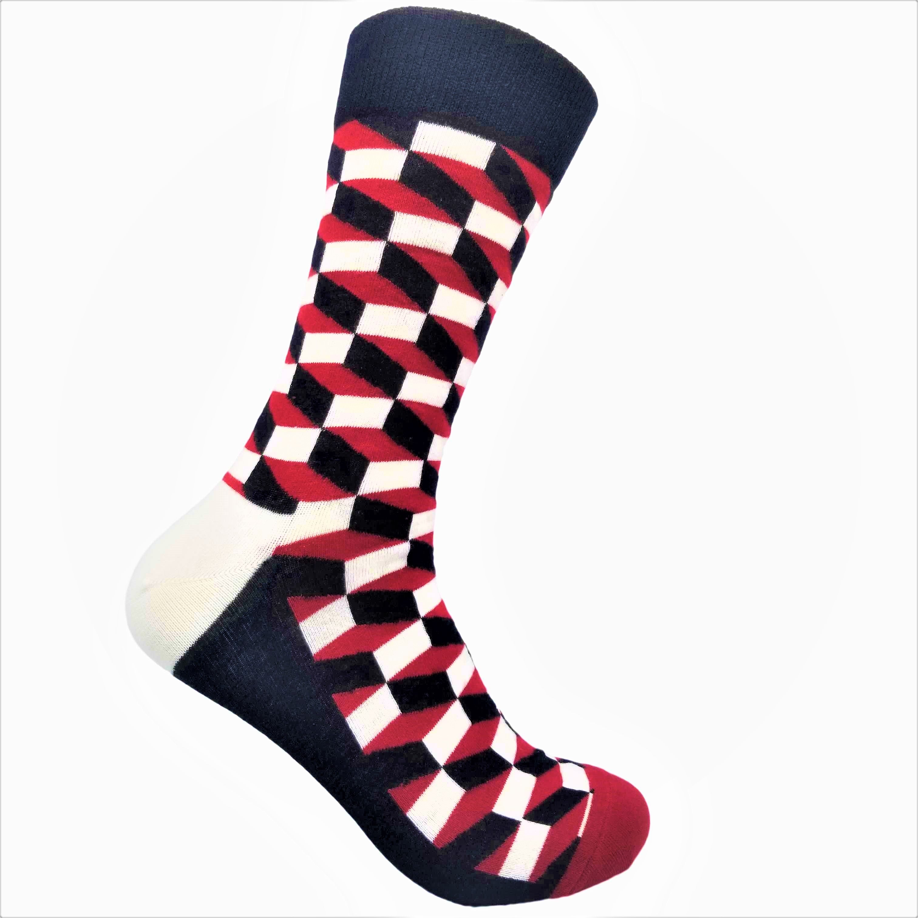 3-Pack Mixed Checked Socks - British D'sire