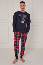 Men’s Christmas Pyjama Set – “Just Here for the Food” - Loungewear pjs - British D'sire