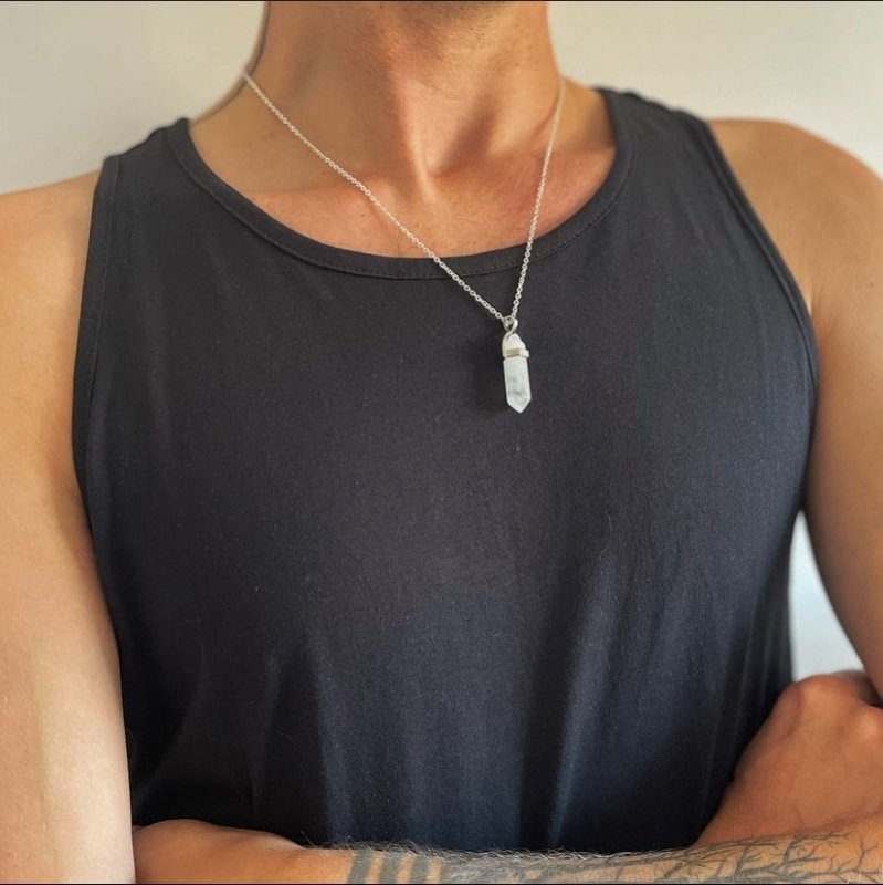 Xander Kostroma Men's Chunky 925 Sterling Silver Longer Length Point Necklace - 54 cm, Stylish Statement Piece, Premium Silver, Unique Design Secondary image