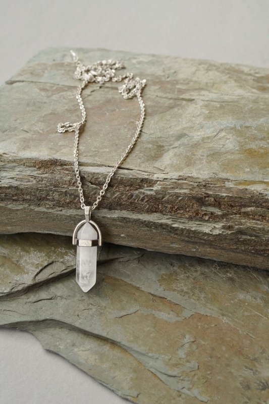 Mens Chunky 925 Sterling Silver Longer Length Point Necklace - Necklaces - British D'sire