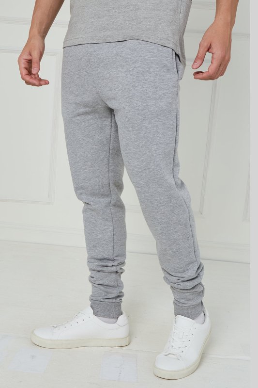 Men’s Grey Slim Fit Joggers - Jogger - British D'sire