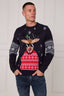 Men’s Novelty Reindeer Christmas Jumper – Navy - Jumper - British D'sire