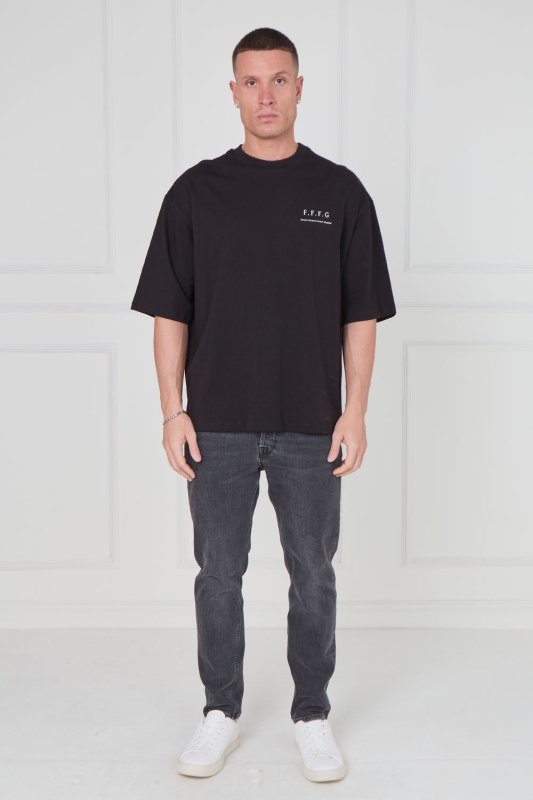 Men’s Oversized Heavyweight T-Shirt – “Forever Forward. Forever Grateful.” - T-Shirt - British D'sire