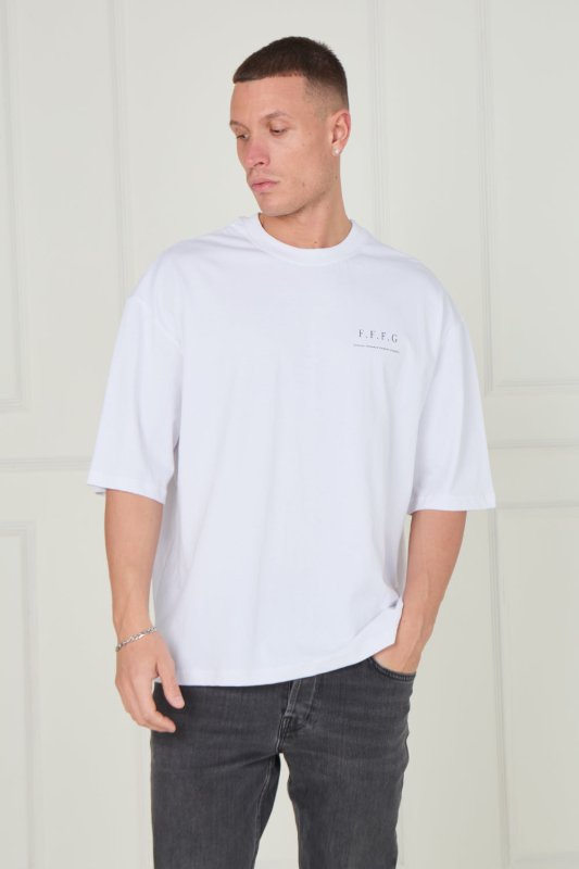 Men’s Oversized Heavyweight T-Shirt – “Forever Forward. Forever Grateful.” - T-Shirt - British D'sire