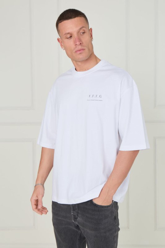 Men’s Oversized Heavyweight T-Shirt – “Forever Forward. Forever Grateful.” - T-Shirt - British D'sire