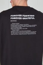 Men’s Oversized Heavyweight T-Shirt – “Forever Forward. Forever Grateful.” - T-Shirt - British D'sire