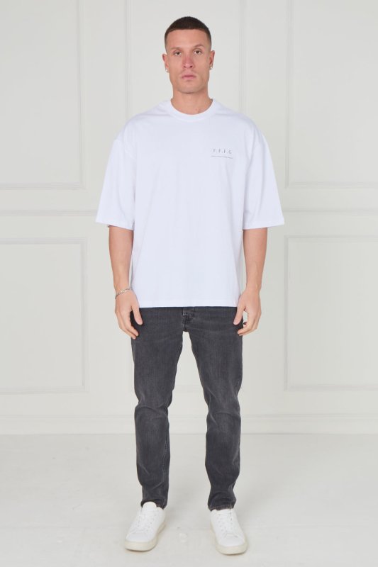 Men’s Oversized Heavyweight T-Shirt – “Forever Forward. Forever Grateful.” - T-Shirt - British D'sire