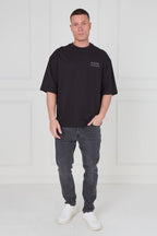 Men’s Oversized Heavyweight T-Shirt – “Forever Forward. Forever Grateful.” - T-Shirt - British D'sire