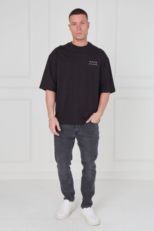 Men’s Oversized Heavyweight T-Shirt – “Forever Forward. Forever Grateful.” - T-Shirt - British D'sire
