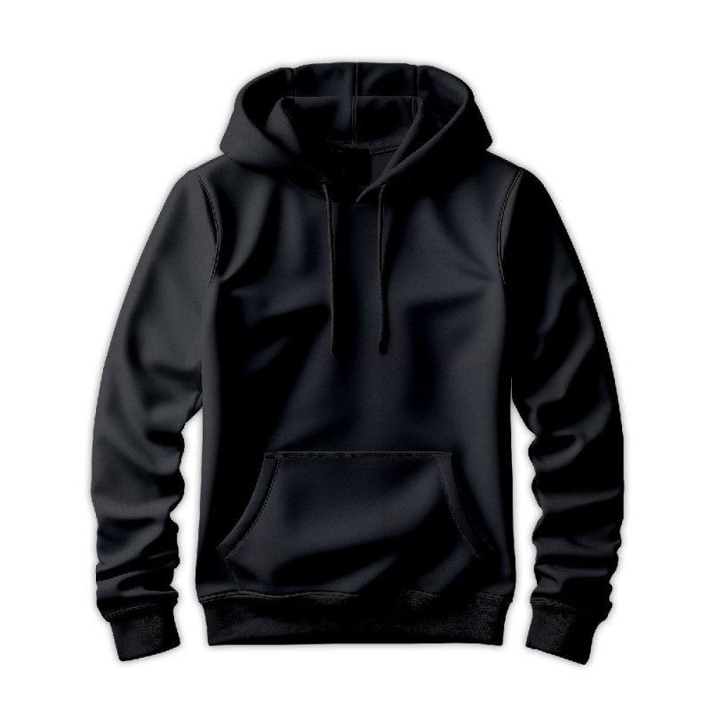 Men's Pullover Hoodie in Black - Men's Pullover Hoodie - British D'sire