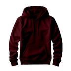 Men's Pullover Hoodie in Burgandy - Men's Pullover Hoodie - British D'sire