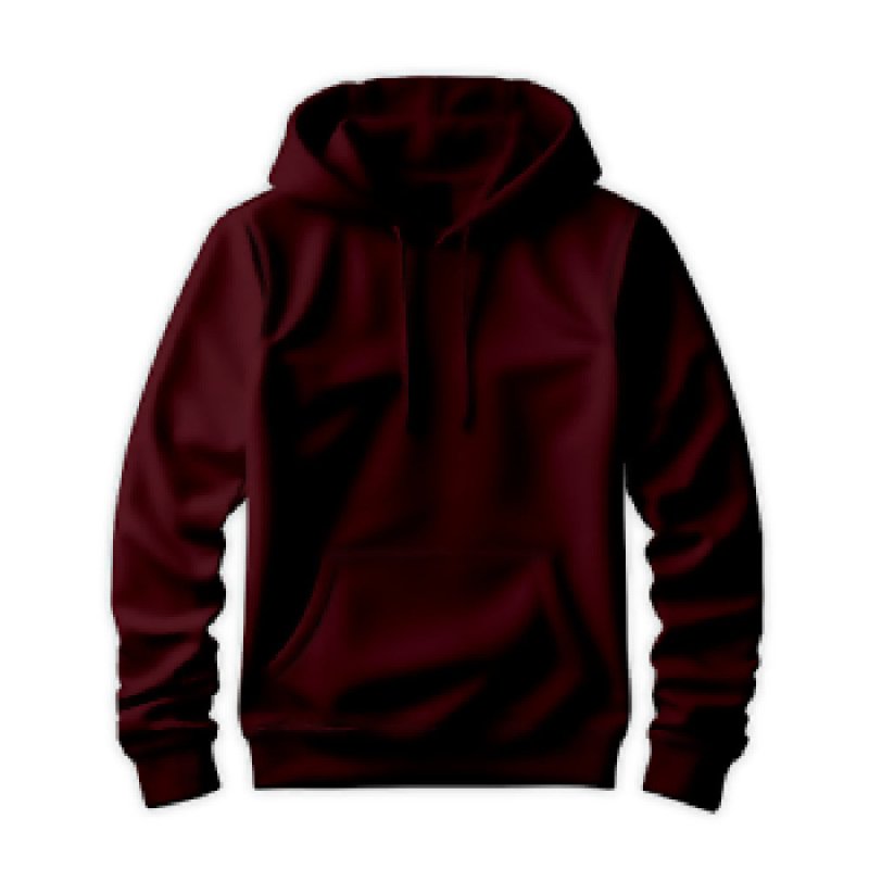 Men's Pullover Hoodie in Burgandy - Men's Pullover Hoodie - British D'sire