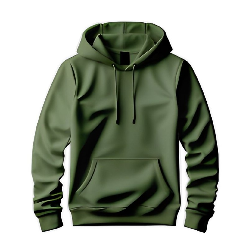 Men's Pullover Hoodie in Green - Men's Pullover Hoodie - British D'sire