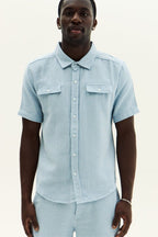 Men’s Slim Fit Textured Shirt & Shorts Co - Ord Set - co ord set - British D'sire