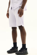 Men’s Slim Fit Textured Shirt & Shorts Co - Ord Set - co ord set - British D'sire