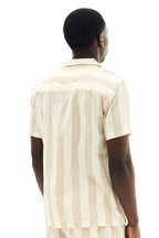 Men’s Striped Short Sleeve Shirt & Shorts Co - Ord Set - co ord set - British D'sire