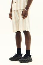 Men’s Striped Short Sleeve Shirt & Shorts Co - Ord Set - co ord set - British D'sire