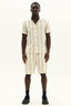 Men’s Striped Short Sleeve Shirt & Shorts Co - Ord Set - co ord set - British D'sire