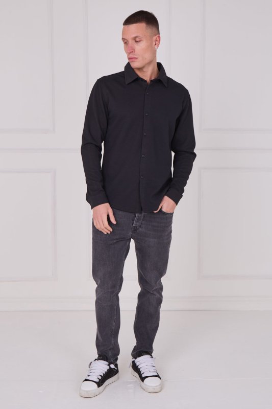 Men's Textured Button - Up Shirt - Shirts - British D'sire
