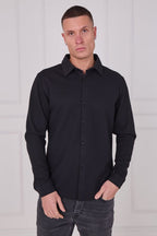 Men's Textured Button - Up Shirt - Shirts - British D'sire