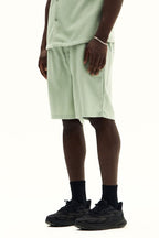 Men’s Textured Jacquard Matching Shirt & Shorts Set - co ord set - British D'sire