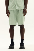 Men’s Textured Jacquard Matching Shirt & Shorts Set - co ord set - British D'sire