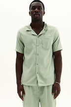 Men’s Textured Jacquard Matching Shirt & Shorts Set - co ord set - British D'sire