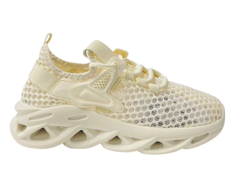 Mesh Lace Up Summer Trainers - Trainers - British D'sire
