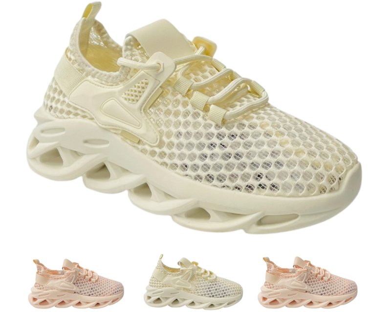Mesh Lace Up Summer Trainers - Trainers - British D'sire Main image