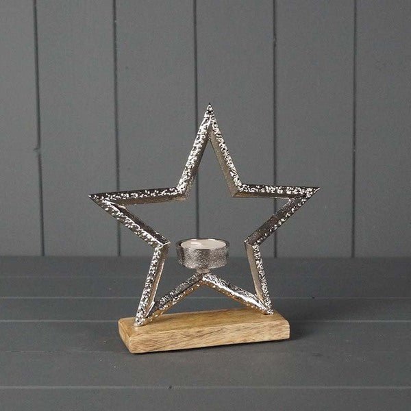 Metal Star Tealight L21.5xW5xH20cm Secondary image
