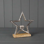 Metal Star Tealight L21.5xW5xH20cm - Tealight Holder - British D'sire