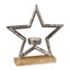 Metal Star Tealight L21.5xW5xH20cm - Tealight Holder - British D'sire