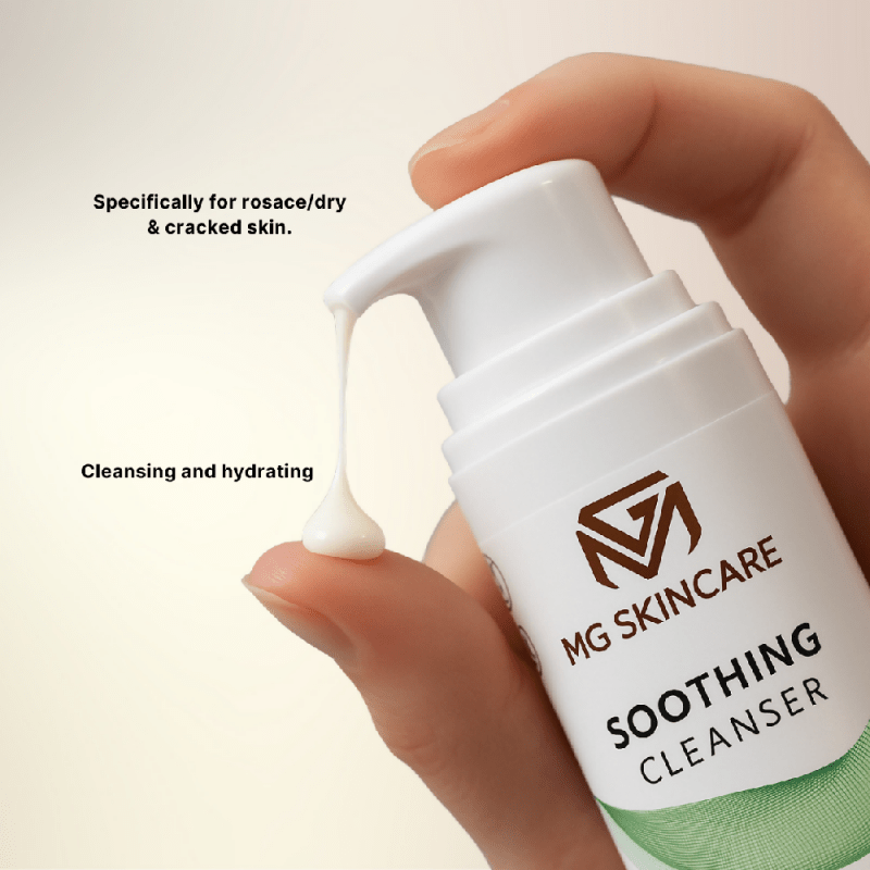 MG Skin Care - Face Cleanser with Jojoba oil + shea butter +Coconut oil this Soothing Milk Cleanser is the best Cleanser For Dry Rosacea Skin to remove make up - Face Care - British D'sire