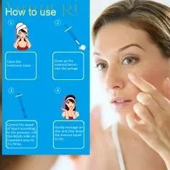 Micro 72 Needles 0.5mm Derma Aqua Roller Ampoules Syringe Microneedling 3ML Hydra Serum Applicator Secondary image