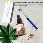 Micro 72 Needles 0.5mm Derma Aqua Roller Ampoules Syringe Microneedling 3ML Hydra Serum Applicator - Anti Ageing Face Serum - British D'sire