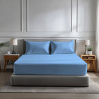 Microfibre Soft Touch Fitted Sheet 40cm Extra Deep Skirt Plain Dyed Bed Linen - British D'sire