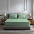 Microfibre Soft Touch Fitted Sheet 40cm Extra Deep Skirt Plain Dyed Bed Linen - British D'sire