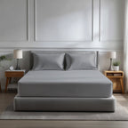 Microfibre Soft Touch Fitted Sheet 40cm Extra Deep Skirt Plain Dyed Bed Linen - British D'sire