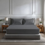 Microfibre Soft Touch Fitted Sheet 40cm Extra Deep Skirt Plain Dyed Bed Linen - British D'sire