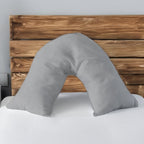 Microfibre Soft Touch V Shape Plain Dyed Pillowcase - Cream - British D'sire