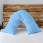 Microfibre Soft Touch V Shape Plain Dyed Pillowcase - Cream - British D'sire