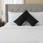 Microfibre Soft Touch V Shape Satin Stripe Pillowcase - Blush Pink - British D'sire