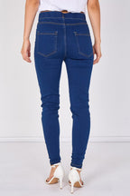 Mid Wash Stretch Jeggings - JEGGING - British D'sire