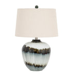 Midnight Shadows Table Lamp With Linen Shade - Lamps - British D'sire
