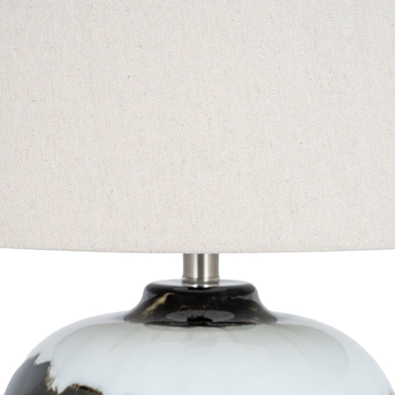 Midnight Shadows Table Lamp With Linen Shade - Lamps - British D'sire