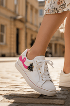 Miel White B - Line sneaker - Sneaker - British D'sire