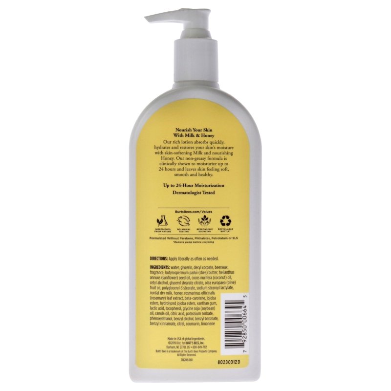 Milk and Honey Body Lotion by Burts Bees for Unisex - 12 oz Body Lotion Secondary image