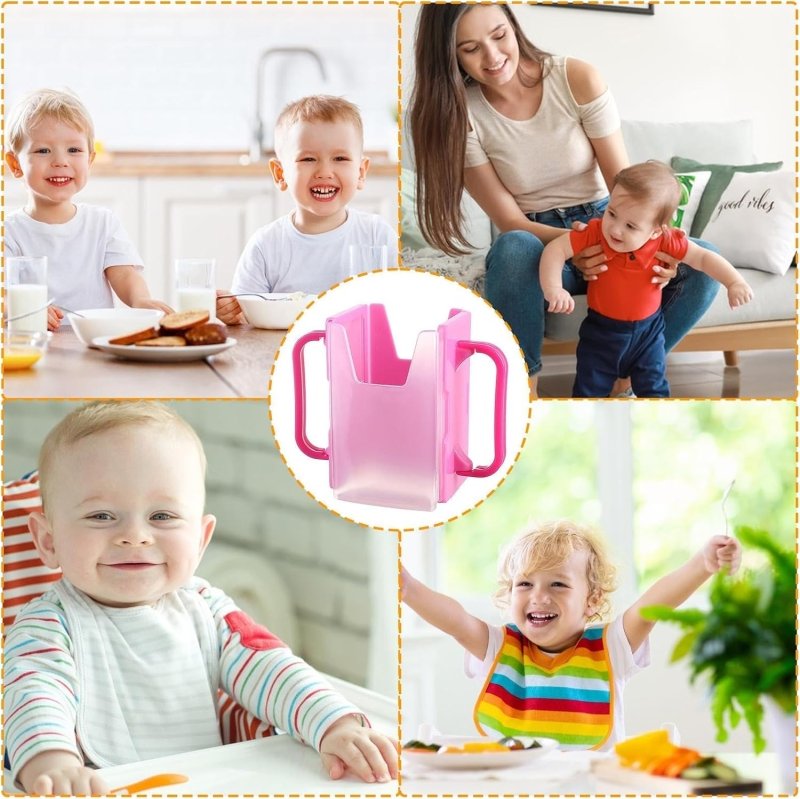 Milk Carton Holder With Handle Reusable Juice Box Bag Holder No Squeeze Adjustable Folding Food Pouch And Milk Box Holder For Kids - Milk Carton Holder - British D'sire