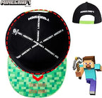 Minecraft Baseball Cap Boys Trucker Sun Hat Lightweight Adjustable Strap Snapback Creeper Kids Gamer Holiday Accessories Multicoloured - Kids Headwear - British D'sire