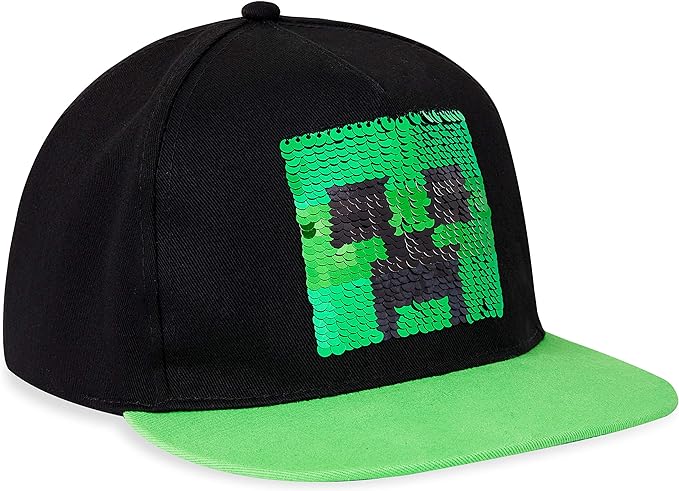 Minecraft Baseball Caps for Boys, Kids Trucker Hat with Creeper and TNT, One Size Baseball Cap, Official Video Game Merchandise for Childrens, Gifts for Gamers (Multicoloured) - British D'sire Main image
